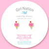 Girl Nation Ice Cream Dream Klipsli Küpe