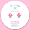 Girl Nation Mini Mushroom Klipsli Küpe