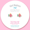 Girl Nation Rainbow Fish Klipsli Küpe