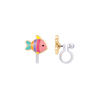 Girl Nation Rainbow Fish Klipsli Küpe