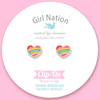 Girl Nation Rainbow Heart Klipsli Küpe