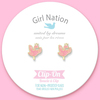 Girl Nation Sparkly Swan Klipsli Küpe