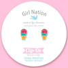 Girl Nation Triple Scoop Klipsli Küpe