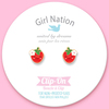 Girl Nation You are Berry Cute Klipsli Küpe