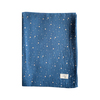 INDIGO & GÜMÜŞ YILDIZLI MÜSLİN ÖRTÜ