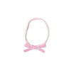 KADİFE KURDELA MİNİ FİYONK BEBEK LASTİK - PEMBE