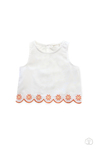 Kanaviçe Çiçeği Crop Top