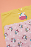 KATIA & BONY 2'Lİ SARI UNICORN KIZ BOXER