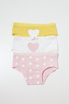 KATIA & BONY 3'LÜ COLORFUL HEART SLIP KÜLOT