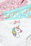 KATIA & BONY 3'LÜ COLORFUL UNICORN SLIP KÜLOT