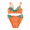 Katia & Bony Good Things Kız Çocuk Çiçek Bikini Takım Turuncu
