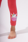 KATIA & BONY Unicorn Desenli Kız Çocuk Tayt - Pembe