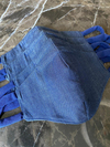 KETEN ÇOCUK MASKE + KETEN KUYRUKLU TOKA + KETEN KULAKLI LASTİK TOKA - DENIM
