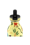 Kids Bottle Jungle Friends Pipetli Paslanmaz Çelik Çocuk Su Matarası 500 Ml