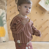 KİREMİT IRREGULAR STRIPES EŞOFMAN ÜSTÜ