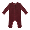Maroon Velvet Bordo Kadife Patikli Tulum