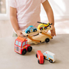 Melissa & Doug Ahşap Acil Yardım Araçları Taşıyıcı Tır