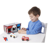 Melissa & Doug Ahşap Kilitli Kurtarma Araçları Garajı