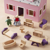 Melissa & Doug Ahşap Taşınabilir Küçük Mobilyalı Ev