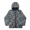 Miela Kids Su Tutmaz Softshell  Desenli Yağmur Ceketi Dark Flower