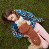 Miela Kids Su Tutmaz Softshell  Desenli Yağmur Ceketi Dark Flower