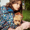 Miela Kids Su Tutmaz Softshell  Desenli Yağmur Ceketi Dark Flower