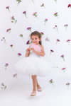 Mini Celebrities Yazlık One Shoulder Pink Ruffle