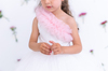 Mini Celebrities Yazlık One Shoulder Pink Ruffle