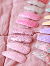 Mini & Kids Glitter Rose Klips Toka