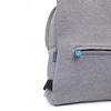 Morikukko Grey Basic Blue Kapüşonlu Sırt Çantası