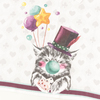 Nilue Fashion Cat Müslin Emzirme Örtüsü