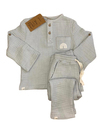 OLIVE MÜSLİN SWEATSHIRT - PANTOLON İKİLİ TAKIM - GRİ