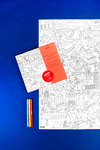 Omy Coloring Poster London