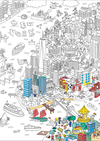 Omy Coloring Poster New York City