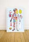 Omy Coloring Sticker & Poster My Body