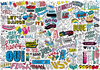 Omy Coloring Sticker & Poster Street Art
