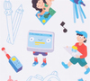 Omy Notebook & Sticker Crayon