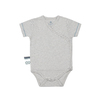 Organicera Organik Kısa Kollu Kimono Body Grey Malange