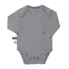 ORGANICERA ORGANİK UZUN KOLLU ÇİZGİLİ BODY - INDIGO