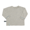 ORGANICERA ORGANİK UZUN KOLLU ÇİZGİLİ T-SHIRT - GREY MELANGE