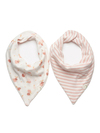 Pembe Elmalar Bandana Önlük Seti 2 Adet