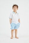 Peralina Denny Kids Beyaz Polo Yaka Tişört