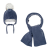 Petit Boom Polar Bere Atkı Set Indigo