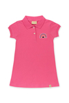 PINK RAINBOW - Kısa Kollu Çocuk Polo Yaka Elbise - Pembe