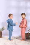 POLLY MÜSLİN SWEATSHIRT - PANTOLON İKİLİ TAKIM - KOYU MAVİ
