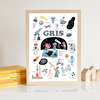 Poppik Mini Space Sticker Poster