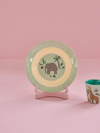Rice Melamin Çocuk Çukur Tabak Elephant