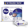 SLEEPY GECE KÜLOTLU LAVANTA YAĞLI 3 NUMARA BEZ  - MİDİ 34 ADET