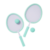 Sunnylife Plaj Raket Seti Rio Sun Pastel Aqua and Lilac