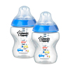 Tommee Tippee 2x260 ml PP Closer to Nature Biberon Mavi